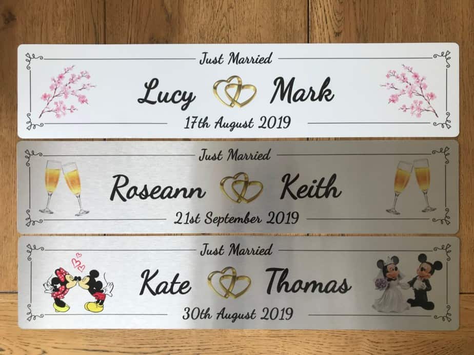 Personalised Brushed Aluminium vs White Plate Occasion Cars